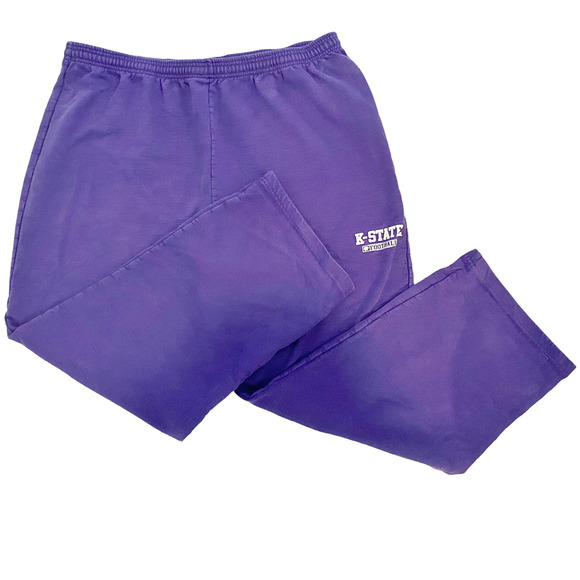 GTM Sportswear Purple Kansas State Wildcats Sweatpants Mens Size 2XL - Picture 1 of 6